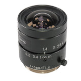 LM6JC - 2/3" 6mm F1.4 C-Mount Lens