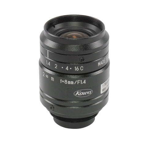 Kowa / LM8JC1MS - 2/3" 2MP 8mm F1.4 C-Mount Lens / Torchlight Vision